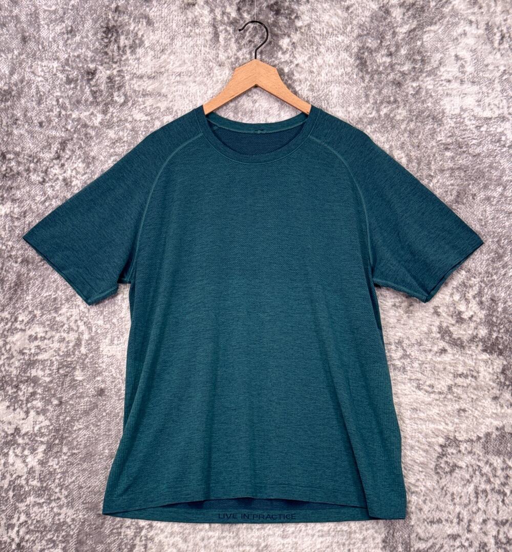 Lululemon Metal Vent Tech Shirt XXL Mens Green Short Sleeve